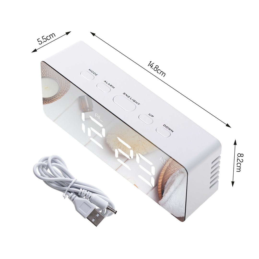 Vækkeur med LED-display og termometer Adler AD 1189 W