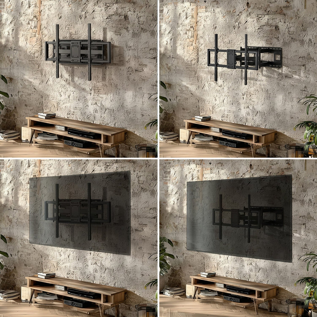 Maclean økonomisk tv-beslag, maks. VESA900x600, 60-120", 120 kg, sort, MC-482