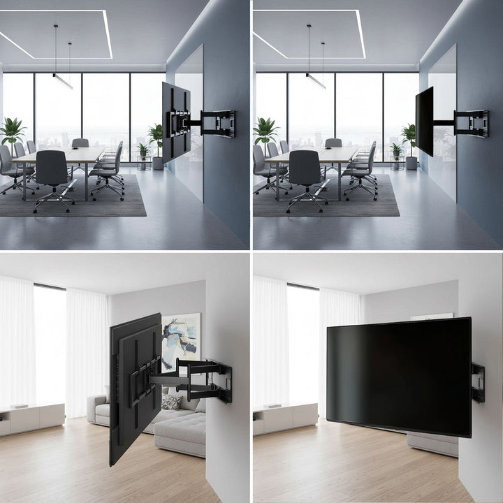 Maclean økonomisk tv-beslag, maks. VESA900x600, 60-120", 120 kg, sort, MC-482