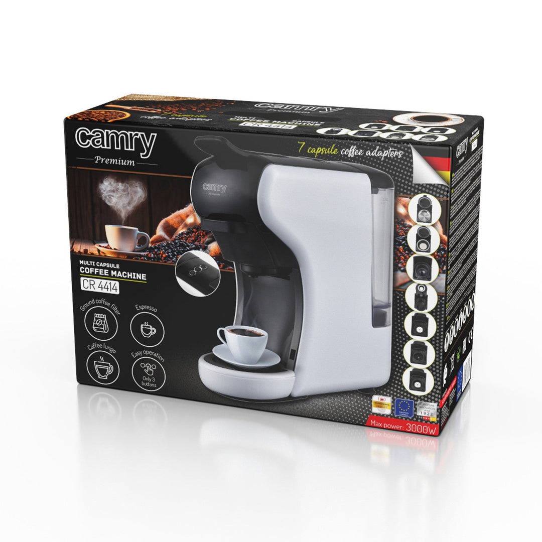 Camry espressomaskine, tryk, multikapsler, 19 bar, CR 4414