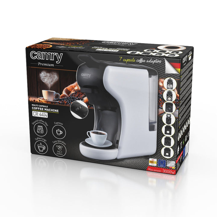 Camry espressomaskine, tryk, multikapsler, 19 bar, CR 4414