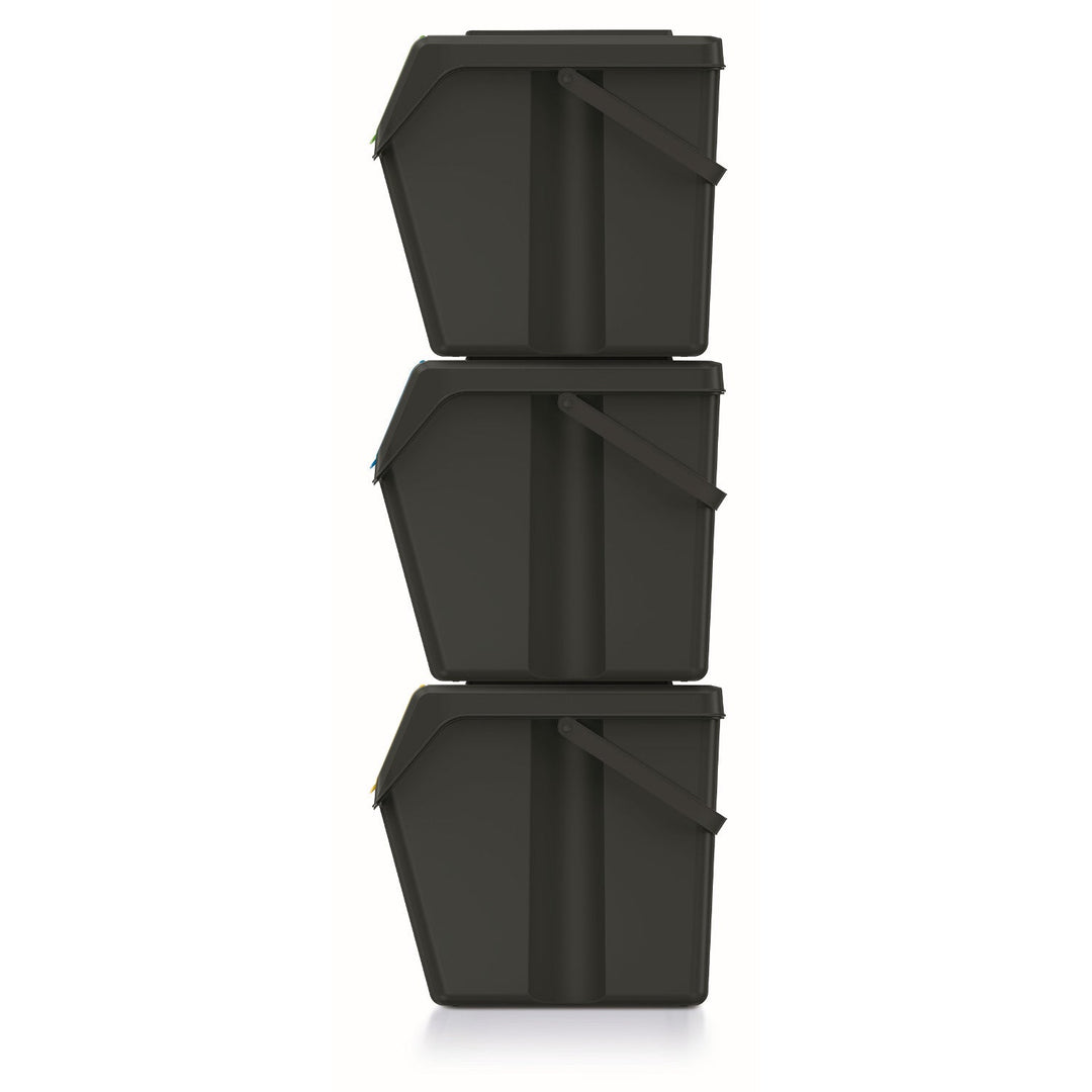 Keden SORTI BOX affaldsspand 3x25 l – sort genbrug