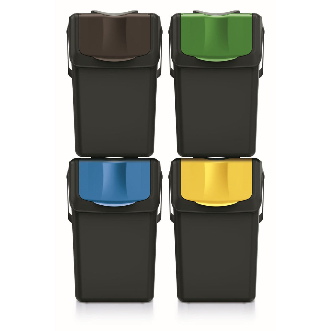 Keden SORTI BOX affaldsspand 4x25 l – sort genbrug