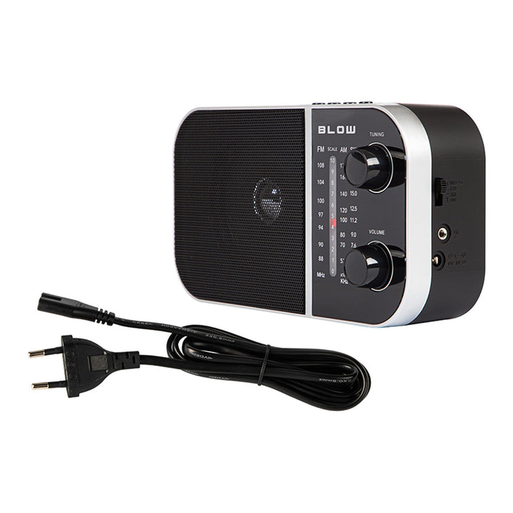 RA6 bærbar analog AM/FM-radio, batteri- og netstrømforsyning Blow