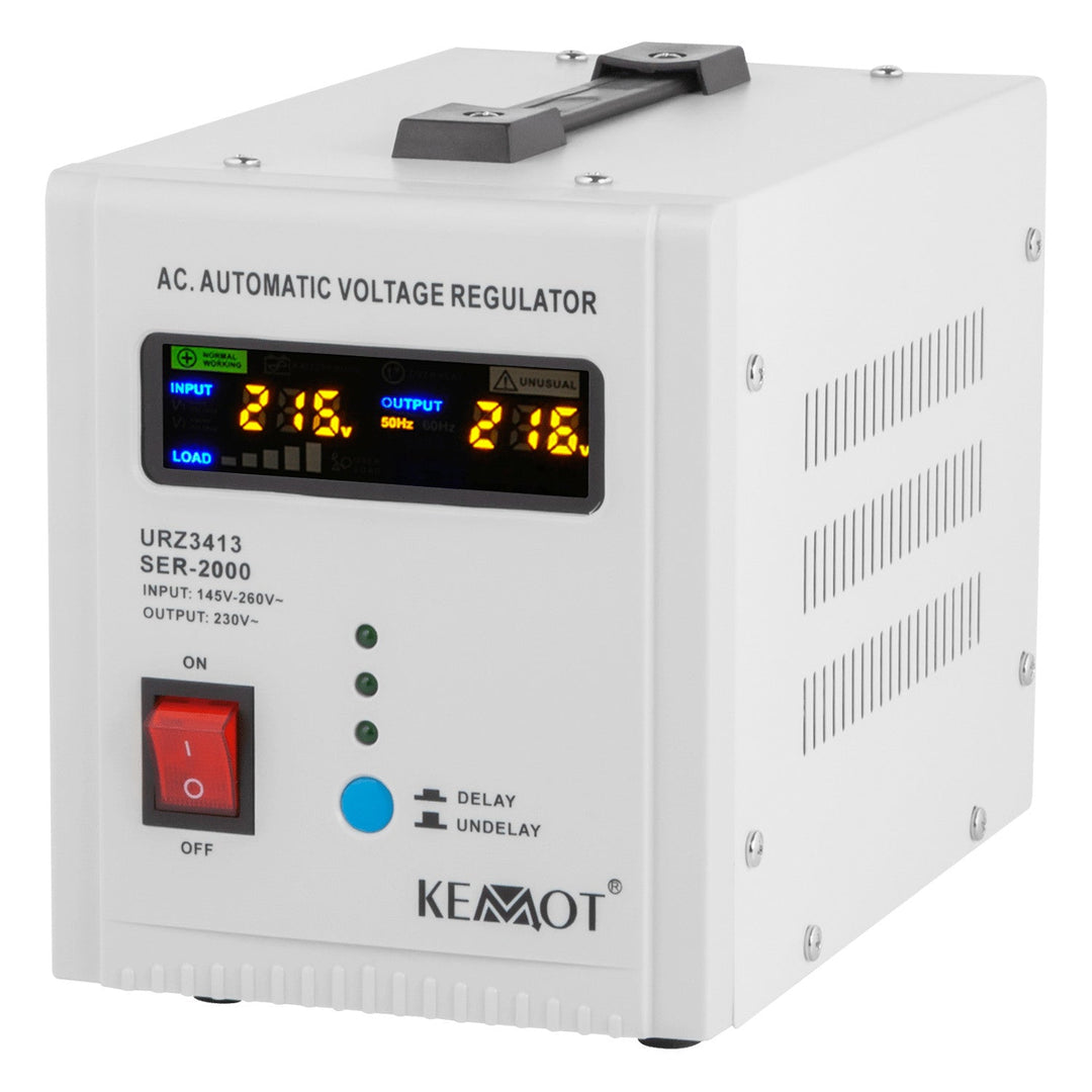 Automatisk spændingsstabilisator 230 V KEMOT SER-2000