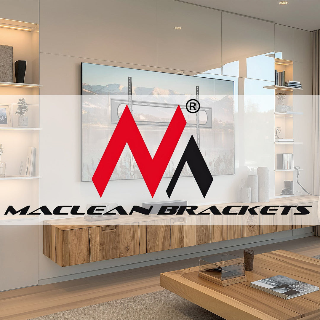 Maclean TV- eller skærmholder, maks. VESA 900x600, 60-120", 120 kg, sort, MC-750N