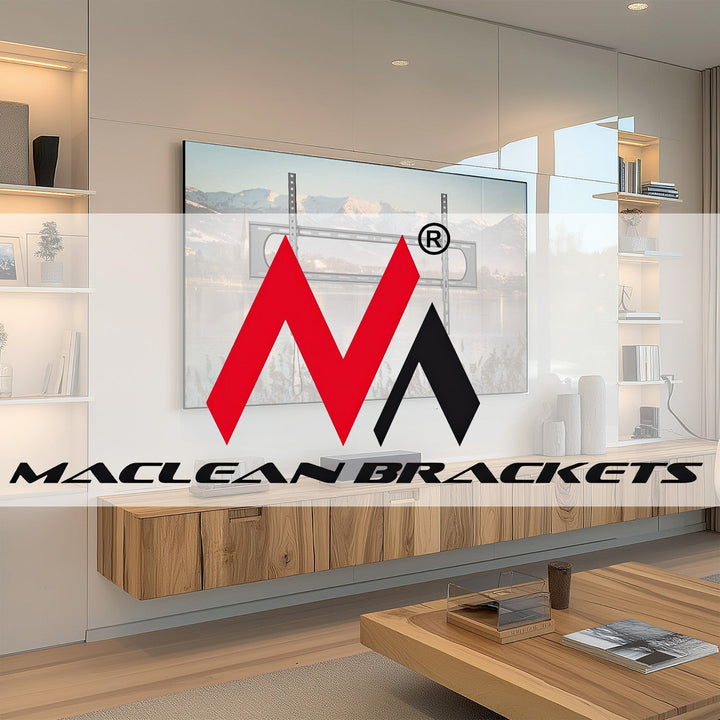 Maclean TV- eller skærmholder, maks. VESA 900x600, 60-120", 120 kg, sort, MC-750N