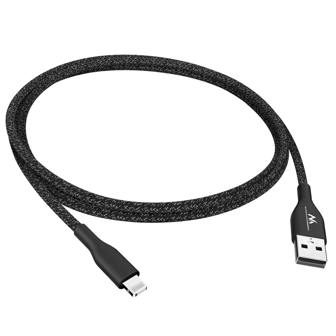 Maclean biloplader, Qualcomm Quick Charge, QC 3.0 - 5V/3A, 9V/1,8A, 12V/1,6A, 5V/3,1A-stik med USB Lightning-kabel