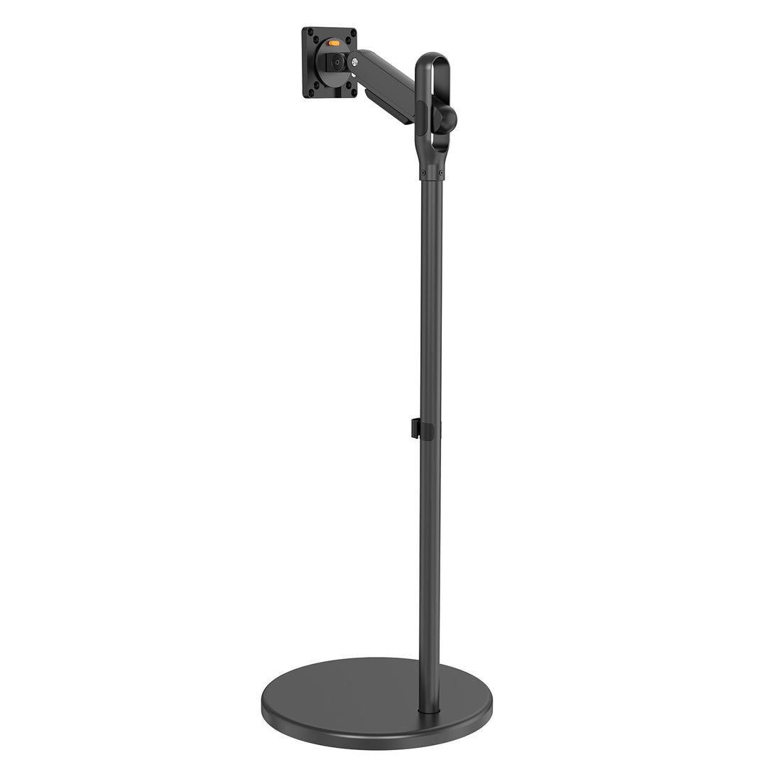 Mobil gulvstativ til monitor/tv Maclean, gasfjeder, 17"-35", 2-10 kg, sort, MC-970B