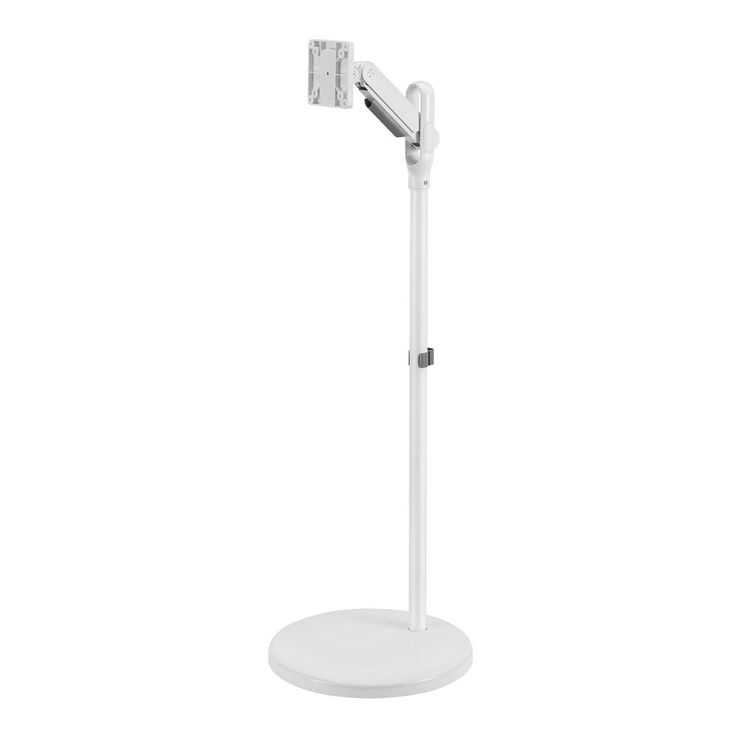 Mobil gulvstativ til skærm/tv Maclean, gasfjeder, 17"-35", 2-10 kg, hvid, MC-970W
