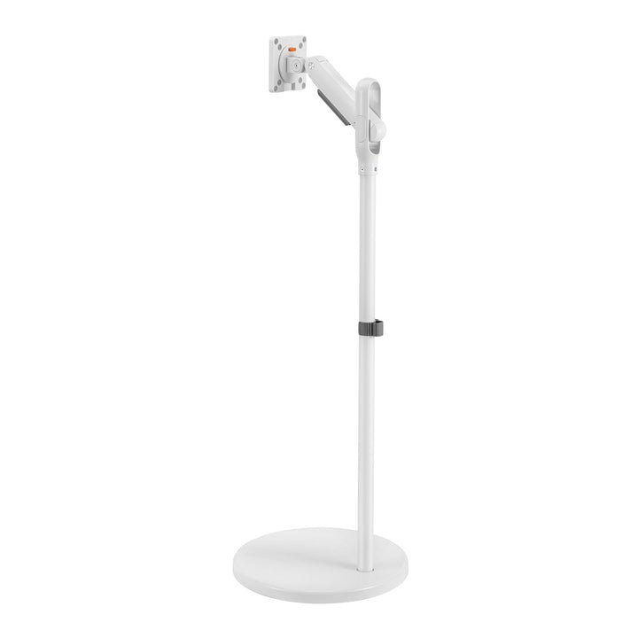 Mobil gulvstativ til skærm/tv Maclean, gasfjeder, 17"-35", 2-10 kg, hvid, MC-970W