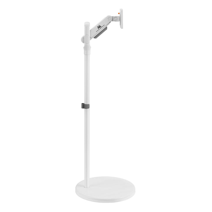 Mobil gulvstativ til skærm/tv Maclean, gasfjeder, 17"-35", 2-10 kg, hvid, MC-970W