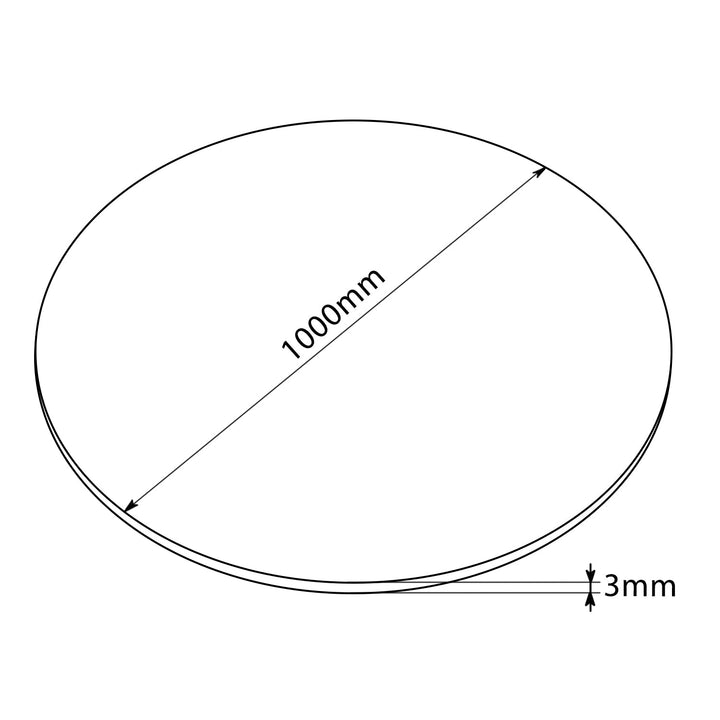 Måtte til NanoRS gaming-stol, rund, 100 cm, RS172