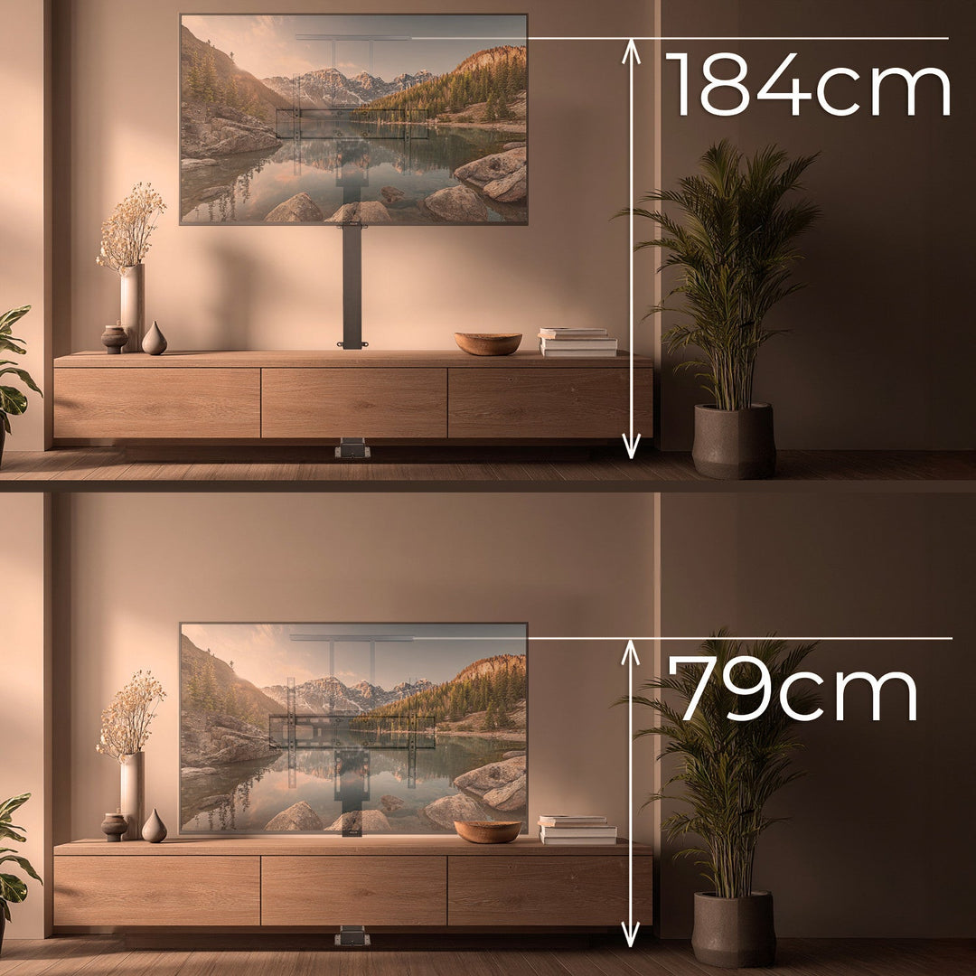 Elektrisk udtrækkelig holder til Maclean-tv, TUYA, 37''-80'', VESA 600x400, maks. 60 kg, MC-866T