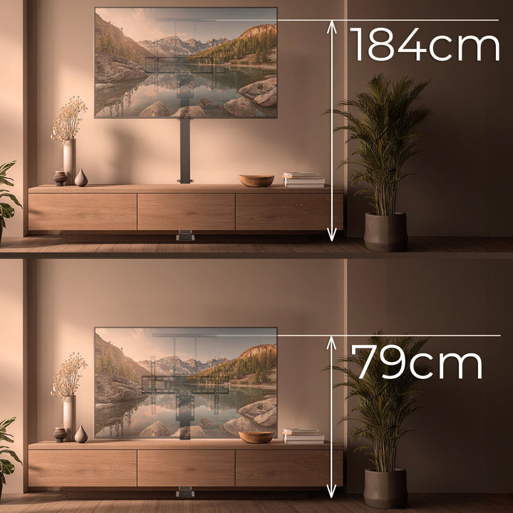 Elektrisk udtrækkelig holder til Maclean-tv, TUYA, 37''-80'', VESA 600x400, maks. 60 kg, MC-866T