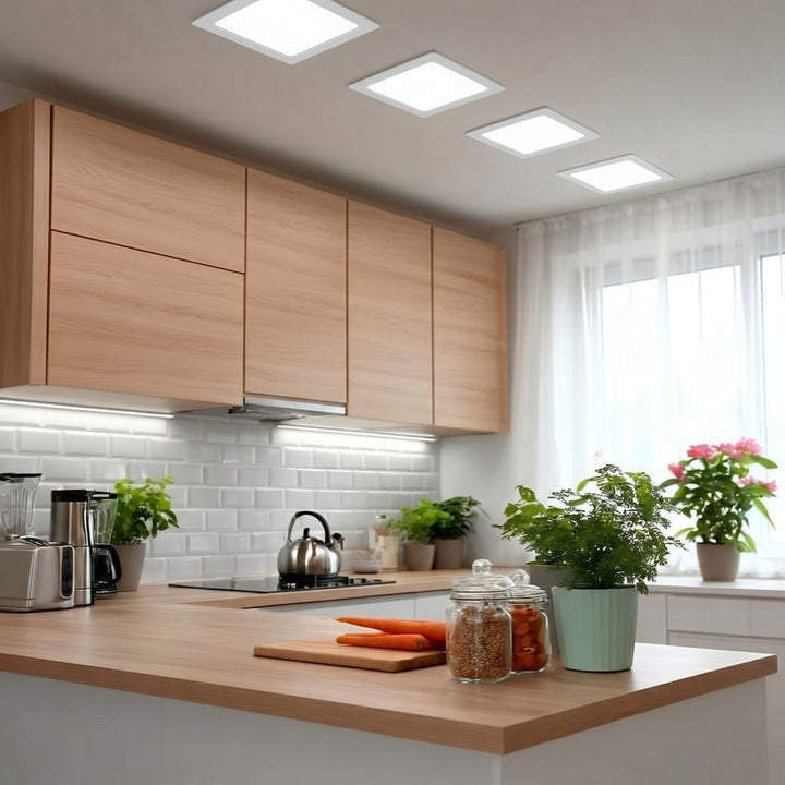 Maclean LED-loftsplade, indbygget SLIM, 18 W, Neutral White 4000 K, 170*170*26 mm, 1900 lm, MCE374 S