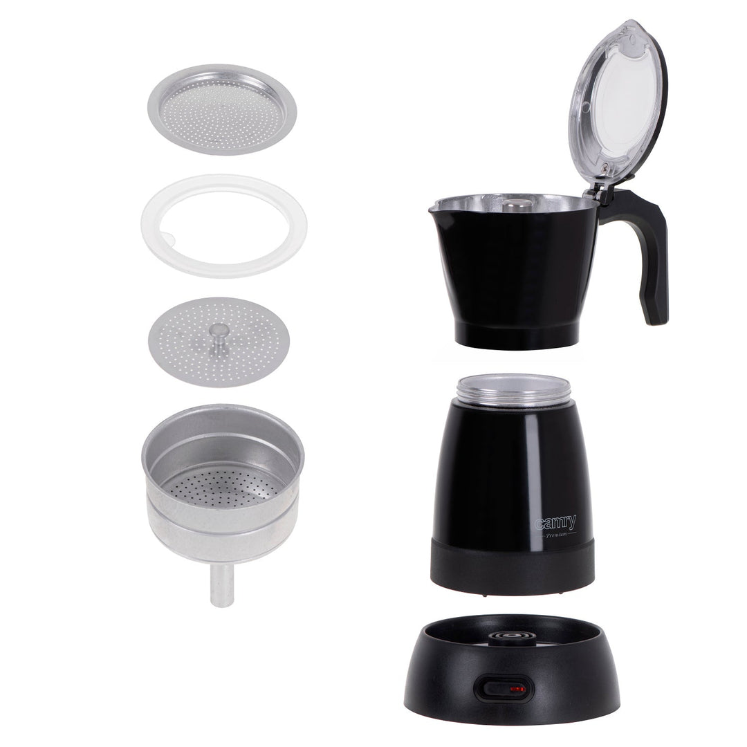 Elektrisk kaffemaskine Moka Camry CR 4415B 300 ml til 6 kopper espresso