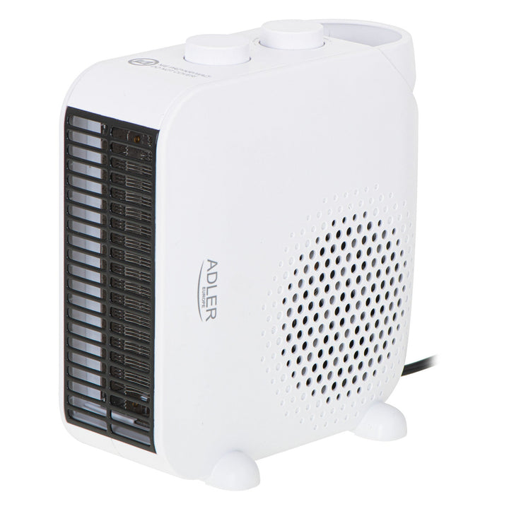 Adler varmeblæser, dobbeltfunktion, kold luft, 2000 W, hvid, AD 7725