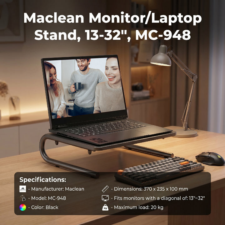 Monitor-/laptopstativ Maclean, 13-32", MC-948