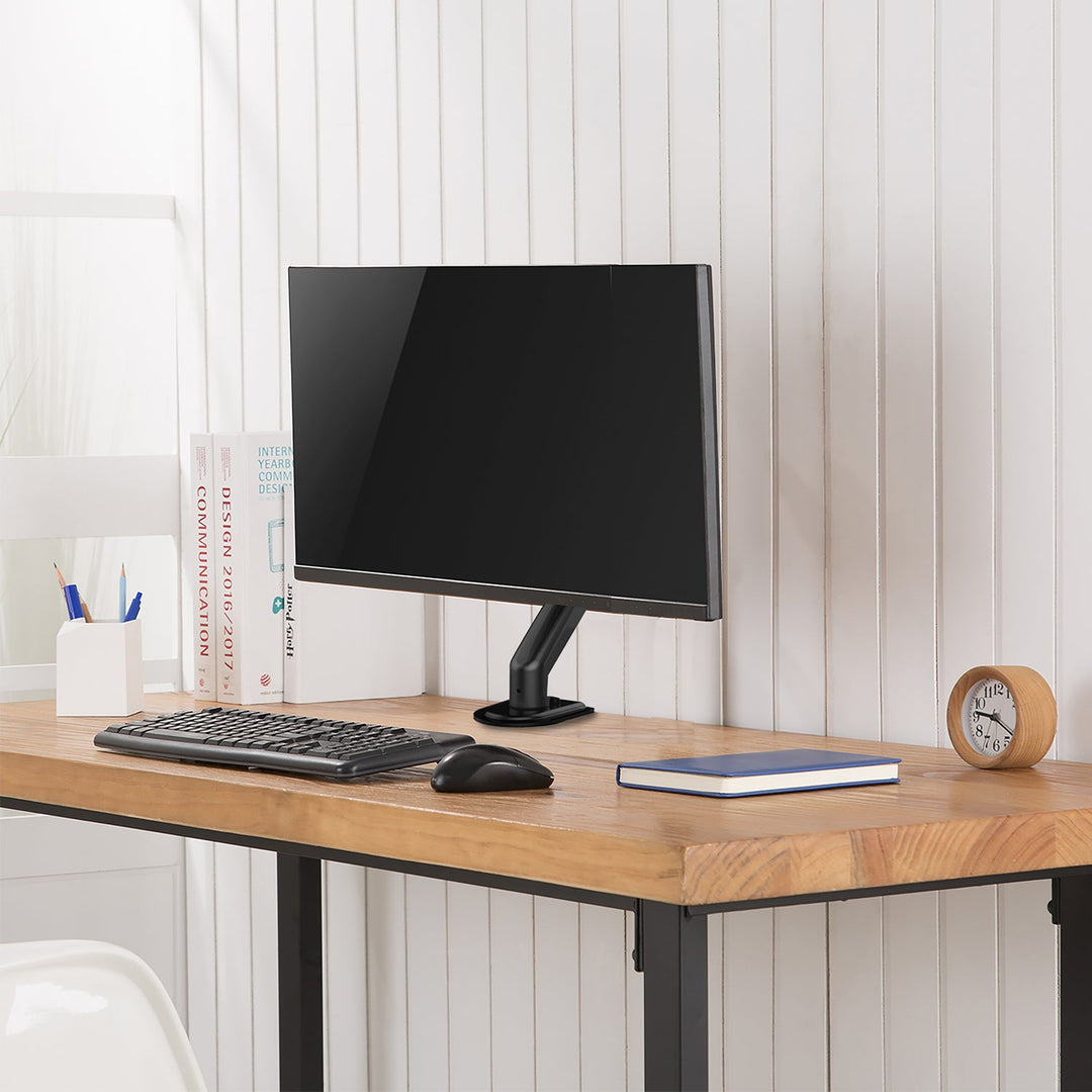 Maclean monitorholder, gasfjeder, 13"-27", 8 kg, sort, MC-860N