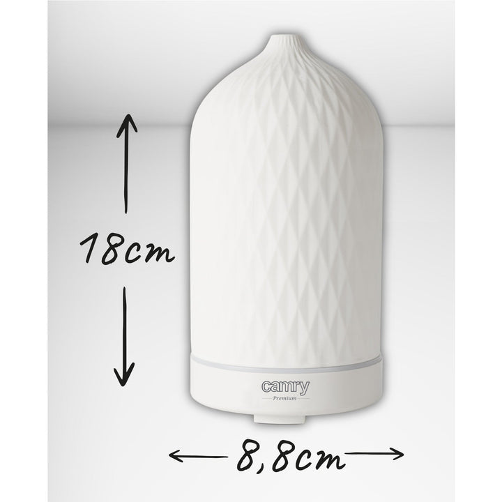Camry CR 7970 Duftdiffusor, ultralyd, keramik, 100 ml, stemningslampe