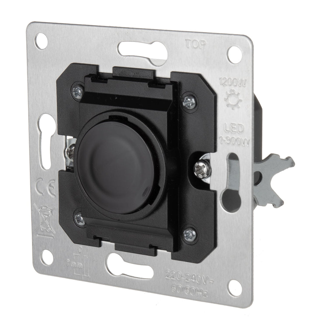 Maclean kortrækkende PIR-sensor, rækkevidde 5-6 cm, til indbygning i dåse, maks. belastning 1200 W, MCE313 B