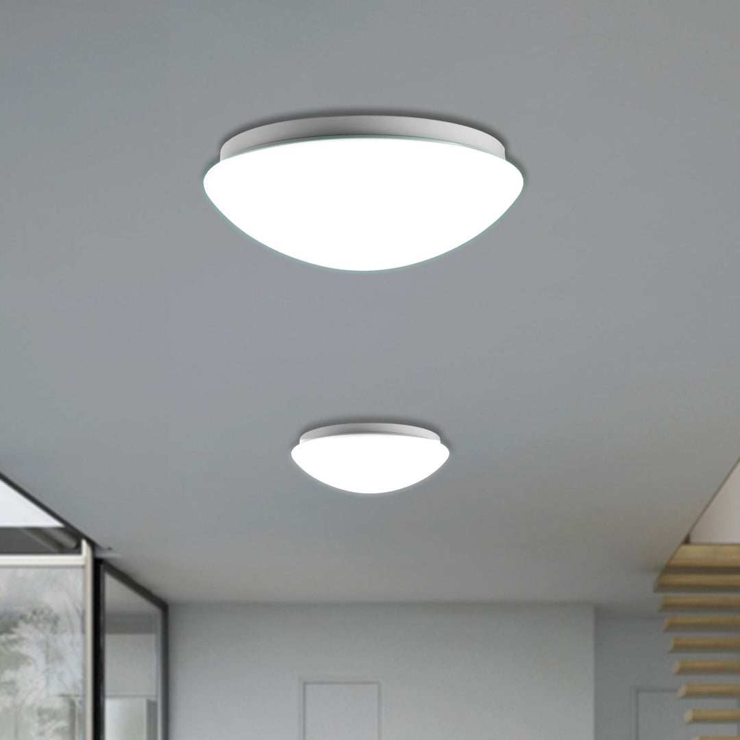 Loftlampe 1xE27 med Maclean-sensor, mikrobølgesensor, PMMA-lampeskærm, maks. belastning 25 W, IP20, MCE309