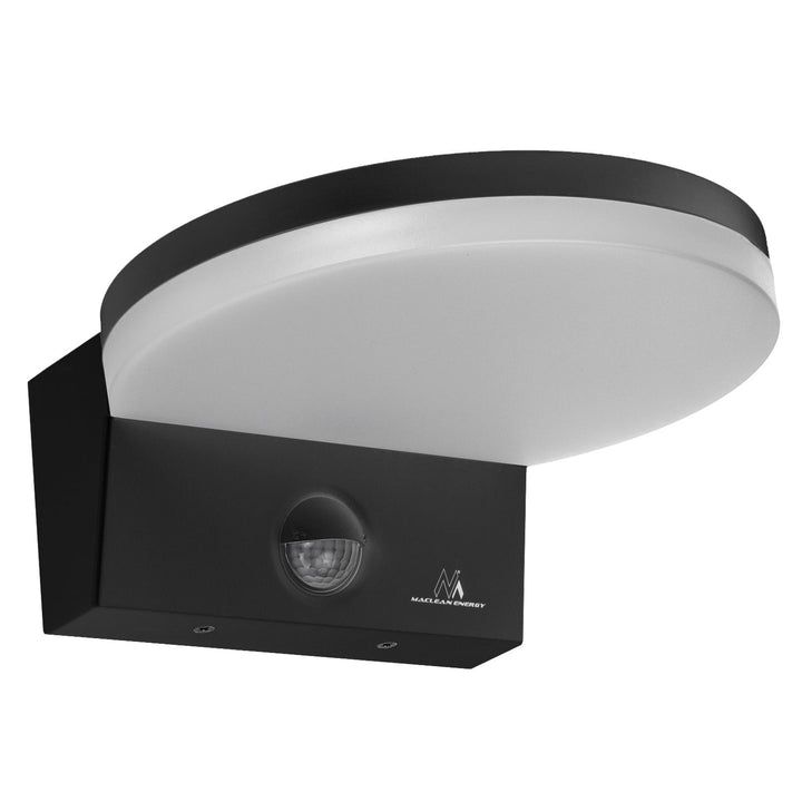 LED-lampe med bevægelsessensor Maclean, PIR-bevægelsessensor, sort, 15 W, IP65, 1560 lm, neutral hvid farve (4000 K) MCE344 B