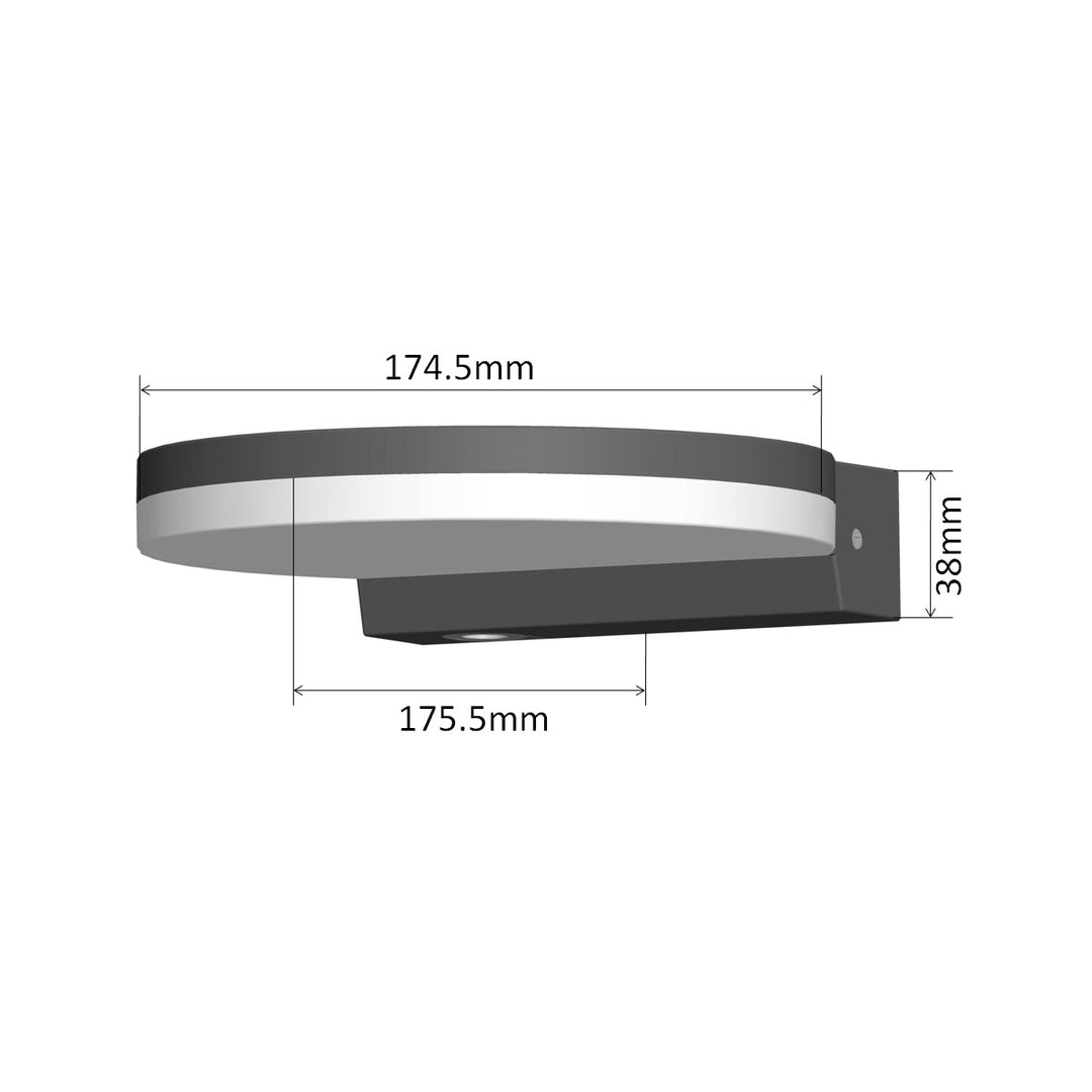 Maclean LED-lampe, sort, 15 W, IP65, 1300 lm, neutral hvid farve (4000 K) MCE346 B