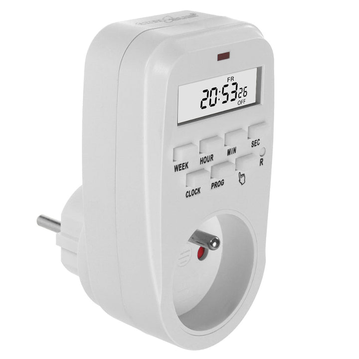 Tidsafbryder - digital timer GreenBlue, maks. belastning 16A, IP20, GB362 E