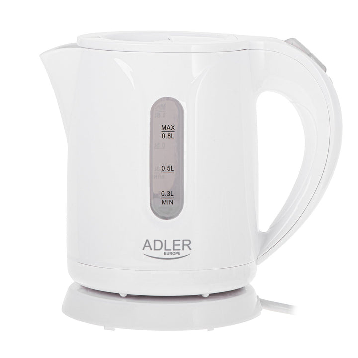 Adler trådløs elkedel, kapacitet 0,8 l, effekt 850 W, AD1371