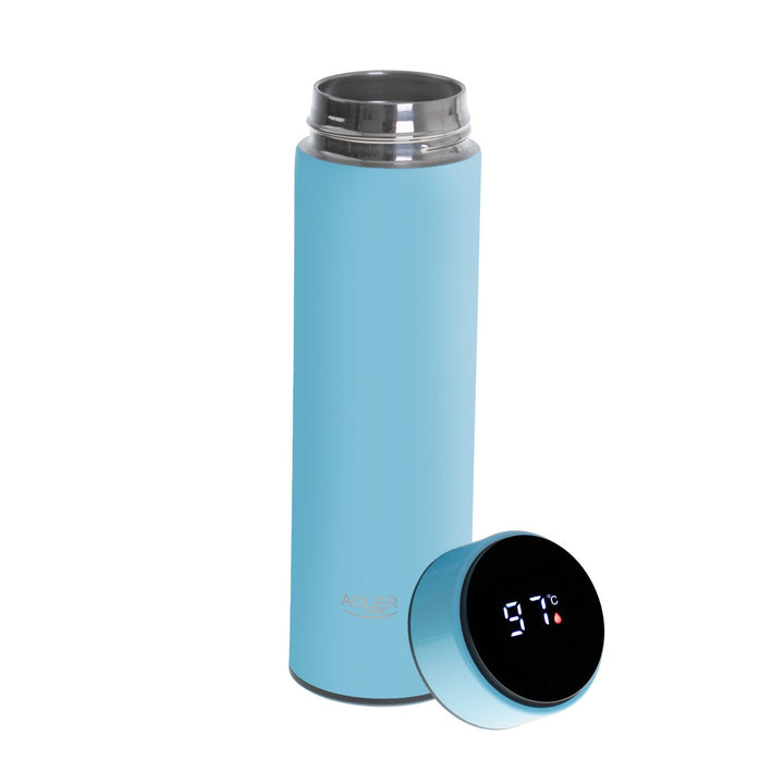Adler termokande, LED-berøringsskærm, kapacitet 473 ml, farve blå, AD 4506