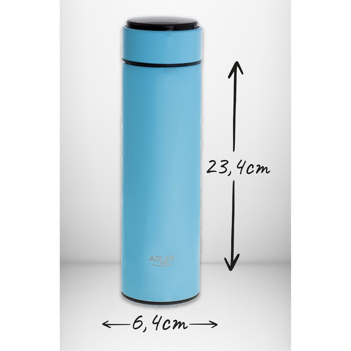 Adler termokande, LED-berøringsskærm, kapacitet 473 ml, farve blå, AD 4506