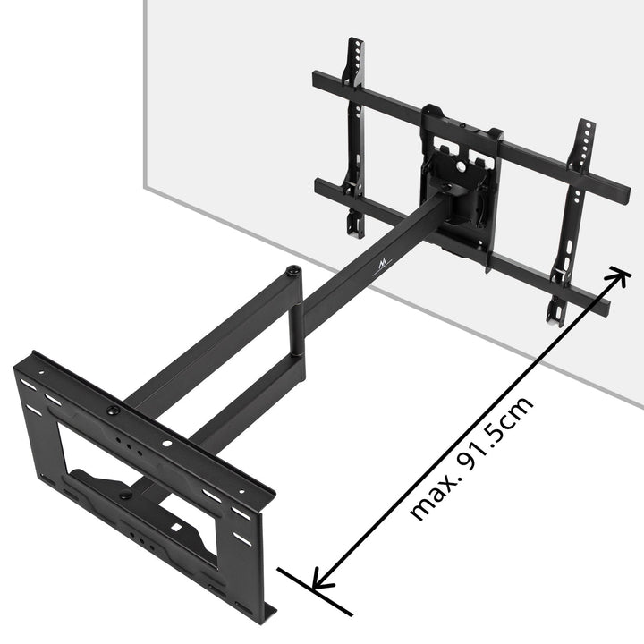 Maclean TV-holder, maks. VESA 600x400, 37-80", 45 kg, lang arm 915 mm, MC-985