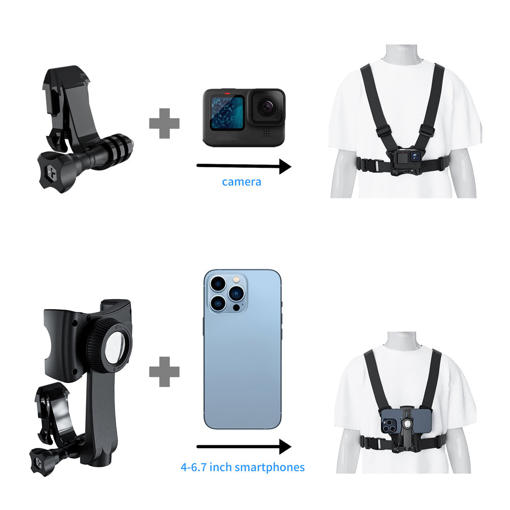 Maclean sportsbælte til telefon, universal, til telefon, kamera, GoPro-kameraer og andre, drejelig holder, MC-294