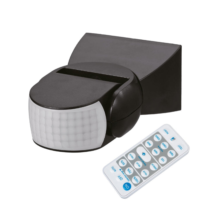 Maclean PIR-bevægelsessensor, infrarød, med fjernbetjening, maks. 1200 W (glødepære), maks. 300 W (LED), MCE241 B