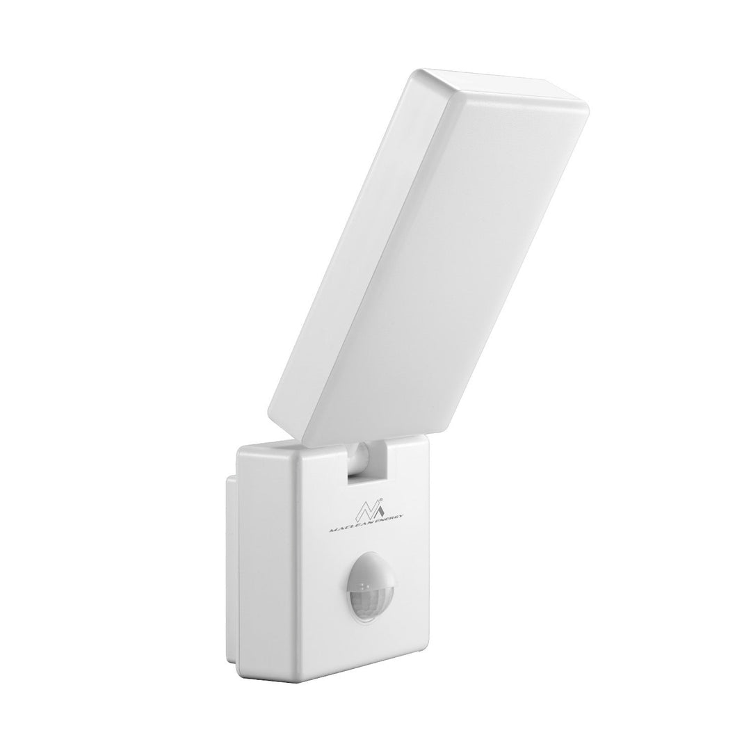 LED-lampe med PIR-bevægelsessensor, hvid, 10 W, IP65, 800 lm, 4000 K