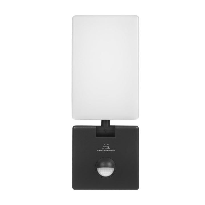 LED-lampe med PIR-bevægelsessensor, sort, 10 W, IP65, 800 lm, 4000 K