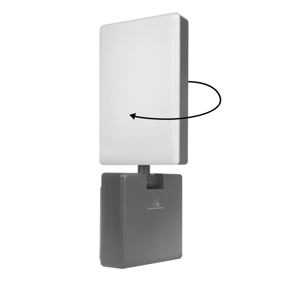 Maclean LED-lampe, grå, 10 W, 700 lm, IP65, neutral hvid, 4000 K