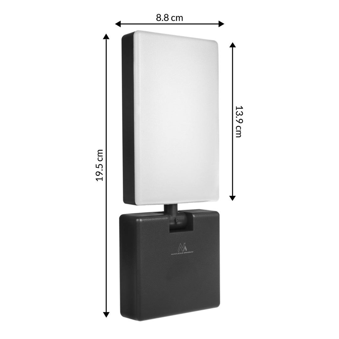 Maclean MCE514 B LED-lampe, sort, 10 W, 700 lm, IP65, 4000 K