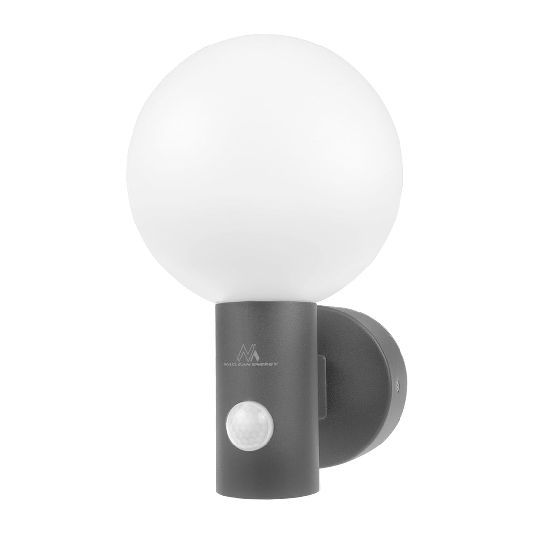 LED-lampe med bevægelsessensor Maclean PIR grå 15W IP65 1600lm 4000K