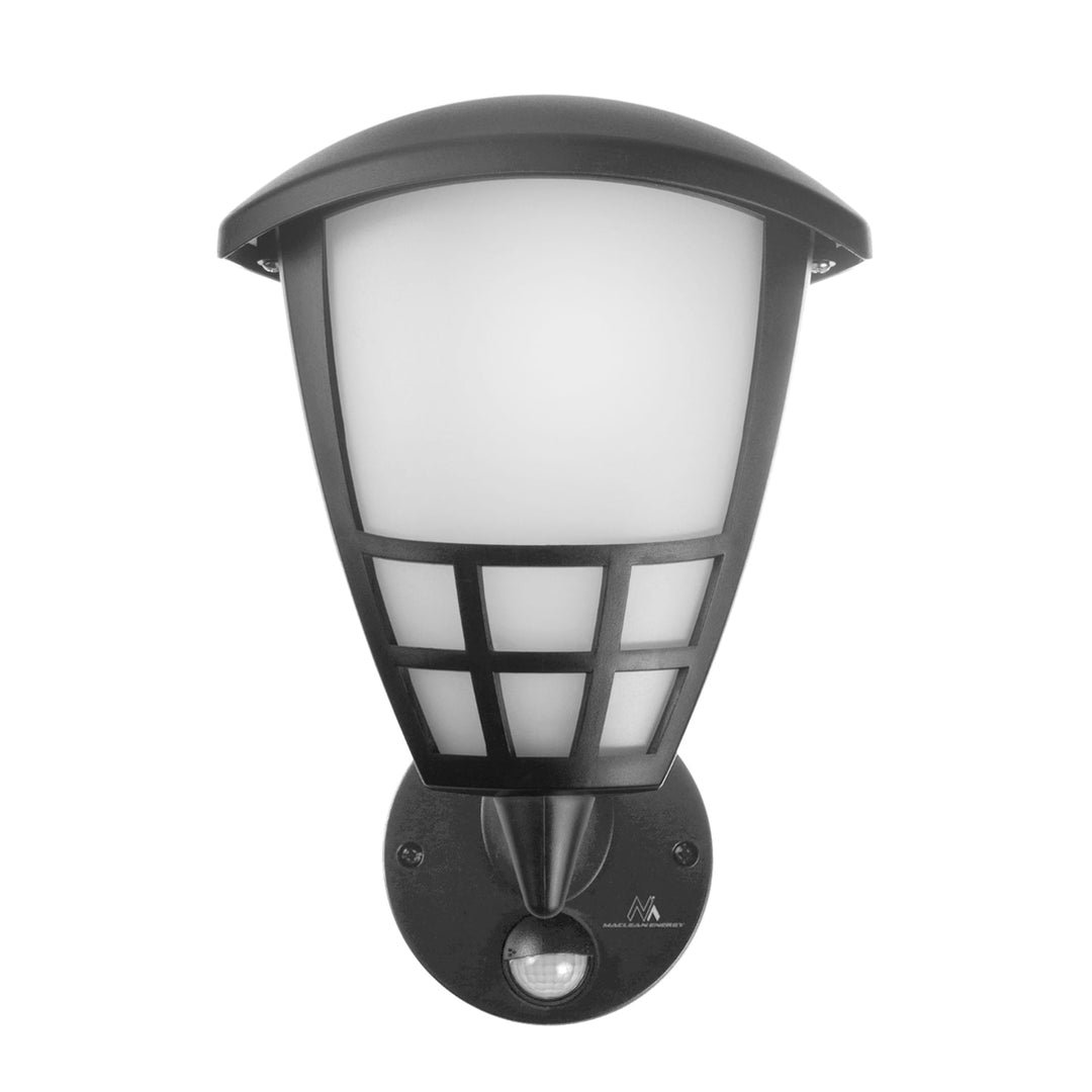 Væglampe med sensor Maclean MCE518 GR 1xE27 grå IP65 max 60W