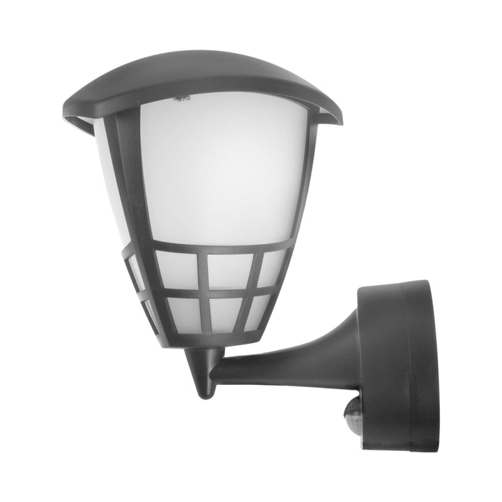 Væglampe med sensor Maclean MCE518 GR 1xE27 grå IP65 max 60W
