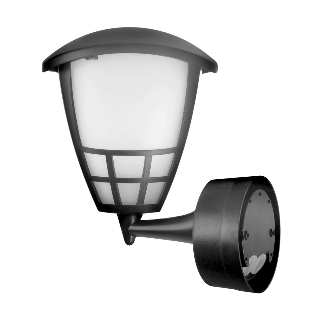 Væglampe med sensor Maclean MCE518 GR 1xE27 grå IP65 max 60W