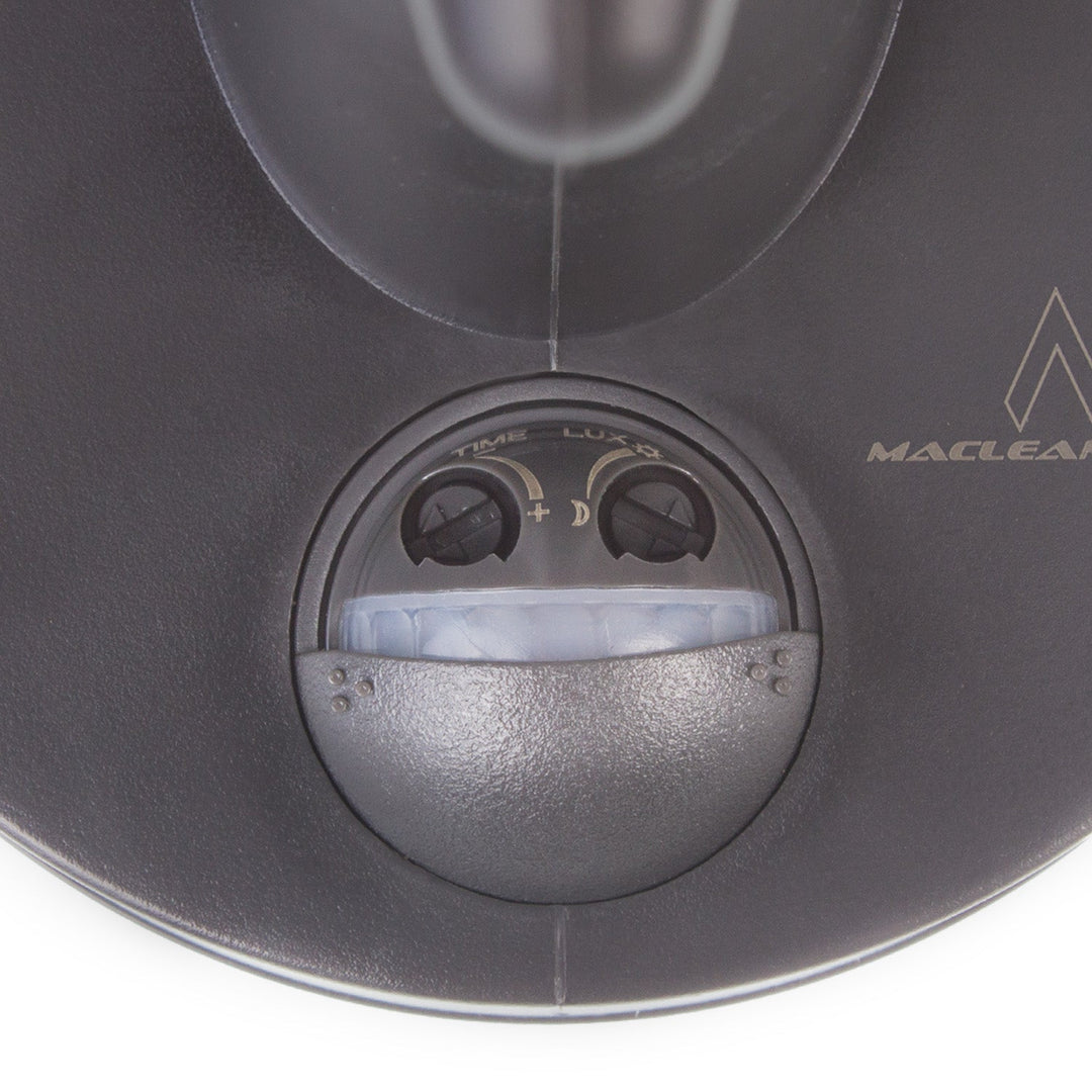 Væglampe med sensor Maclean MCE518 GR 1xE27 grå IP65 max 60W