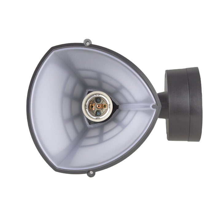Væglampe med sensor Maclean MCE518 GR 1xE27 grå IP65 max 60W