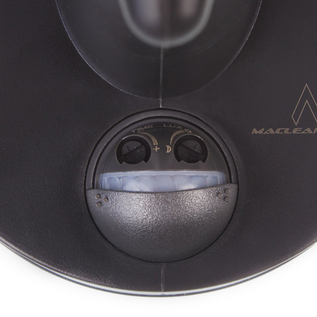 Væglampe med sensor Maclean MCE518 B 1xE27 sort IP65 max 60W