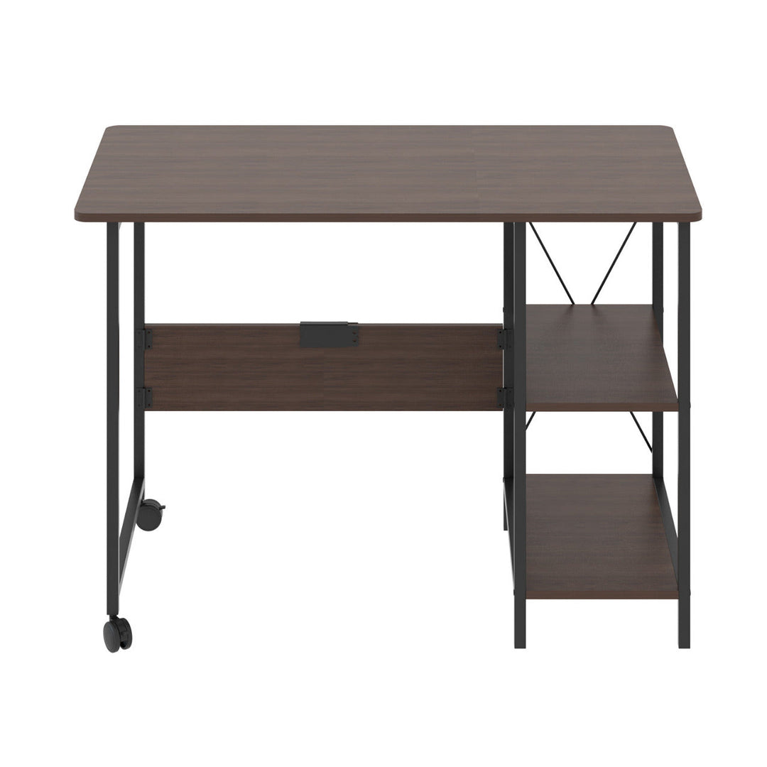 Maclean foldbart loftbord, mål: 107x45x75 cm, maks. 150 kg, med bordplade, farve: mørk valnød, MC-411 B