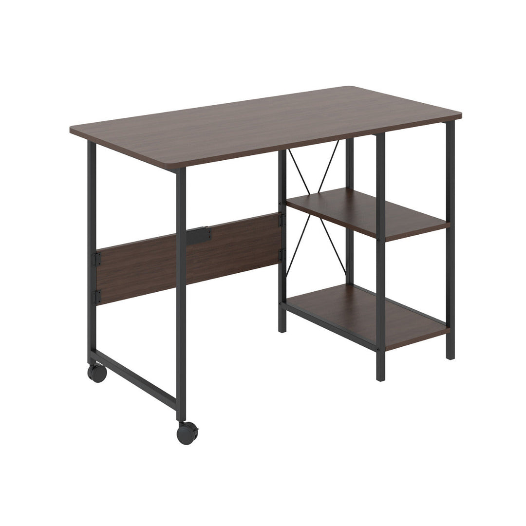 Maclean foldbart loftbord, mål: 107x45x75 cm, maks. 150 kg, med bordplade, farve: mørk valnød, MC-411 B