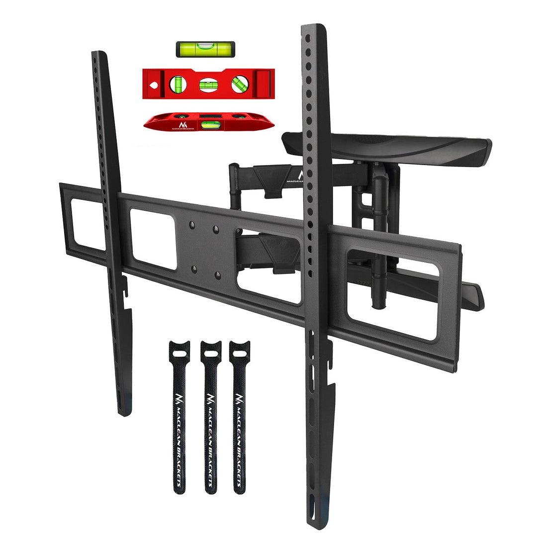 Maclean TV-beslag, maks. VESA 800x600, 43-100", 80 kg, vertikal og horisontal vinkelregulering, profil 50-500 mm, sort, MC-423